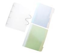 4 Rings Binder 12.59x9.76Inch Hold Up, Transparent White | Elastic String Closure for File Document Storage Organizers and Home School Presentation Water Resistant