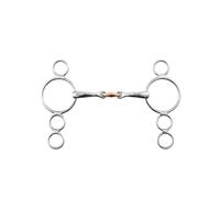 4 rings bit pessoa double break for horse Premier Equine