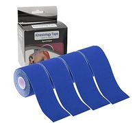 4 Roll Kinesiology Tape 5m Extra Sticky Kinesiology Tape Elastic Muscle Support Tape Waterproof Athletic Physio Muscles Strips Breathable for Exercise, Sports & Injury Recovery