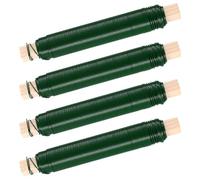 4 Roll x 40M Green Florist Wire for Wreath Making Kit, Green Floral for Flower Arranging Supplies, Wreath Floristry Wires, Craft Vine Binding Wire for Plant Garden Christmas Garland(Total 160M)
