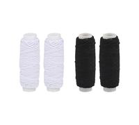 4 Rolls 0.5mm 30m Elastic Craft Cords - Thin Stretchy Strings for Sewing, Beading & Fabric Crafting