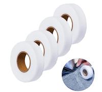 4 Rolls 280 Yards Iron On Hem Tape, Perfect for Hemming pants, No Sew Fabric Fusing Hemming Tape Adhesive Fusible Hemming Strip Double Side NO Sewing Fusing Tape for Clothes Jeans Curtains(White)