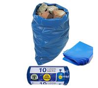 (4 Rolls (40 Sacks)) Rubble Sacks Heavy Duty Garden Waste Bags to 30kg