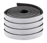 4 Rolls Black Eva Soundproof Seal Strip for Doors and Windows