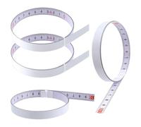4 Rolls Carbon Steel Self Adhesive Measuring Tape,Brick Tape Measure,Include 2 Roll 1m Left To Right, 1 Roll 1m Right To Left, 1 Roll 2m The Middle To Left To Right Sticky Scale Self Adhesive Tape