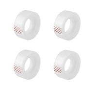 4 Rolls Clear Sticky Tape 18mm x50m, Sellotape Dispenser Tape Refills Sellotape Roll Transparent Tape Daily Stationary Use Cellotape at Home School and Office