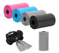 4 Rolls Dog Poop Bag Pet Waste Bags Leak-Proof & Biodegradable Pet Poop Bags for Dogs Daily Walks (60 PCS)