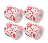 4 Rolls Halloween Roll Toilet Paper with Bloody Handprint Print