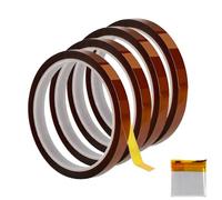 4 Rolls Heat Resistant Tape, Heat Tape Sublimation Tape 12mm x 33m (108ft) | Sublimation Tape for Heat Press, Heat Transfer Tape, For Mugs Printing DIY Electronics & Heat Vinyl Press, No Residue