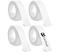 4 Rolls Label Maker Tape, Waterproof DIY Self-Adhesive Labels, Label Maker Tape Thermal Paper, Multipurpose Labeling Tape Replacement Labels for Office, Retail, Kitchen