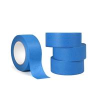 4 Rolls Masking Tape for Painting,36mm x 20m Decorators Tape, Multi-Surface Painters Tape for Indoor Decorating,DIYers, Stick Well and No Residue Left (Blue)
