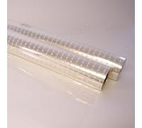 4 Rolls of 100m x 80cm Roll White Dot on Clear Cellophane Wrap. Florist Quality Cello Bouquet / Gift / Hamper / Basket Wrapping