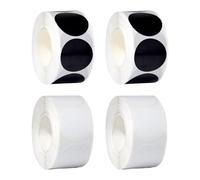 4 Rolls of Round Stickers, Sealing Stickers, Item Classification Marking Stickers, Label Stickers, Writeable Stickers