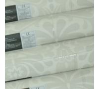 3 Rolls Rasch Light Grey Beige Wallpaper Floral Flower Damask Neutral Vinyl