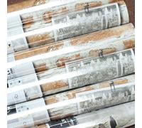 3 Rolls Red Brick Wallpaper New York Empire State Vintage Photo Mural Feature