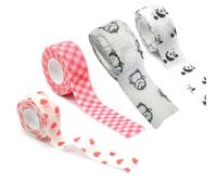 4 Rolls Self Adherent Cohesive Wrap Bandage Non-Woven Bandage Calluses-Proof Breathable 1.0 Inch x 5 Yards for School Students
