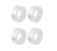 4 Rolls Small Clear Tapes, Sellotape Rolls Wrapping Tape Invisible Sticky Sticky Sellotape for Dispenser Home Office (18mmx50m)