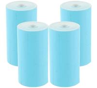 4 Rolls Thermal Cash Paper Roll Blue Paper for Supermarket Office