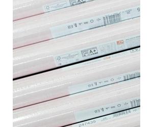 4 Rolls Wallpaper Plain Light Blush Pink Textured Matt Thick Washable Free Match