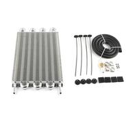 4 Row 8 Row Universal Aluminum Remote Transmission Oil Cooler Auto-Manual Radiator Converter Kit TOC-1001 Transmission Oil Cooler Oil Cooler(8 Row Silver)