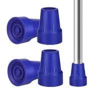 4 Rubber Crutches 19 mm - 8 mm Thick Medical Silicone CE for Ice / Snow | Orthopaedic Accessories for Post-Operative and Osteoarthritis with 3 Second Assembly