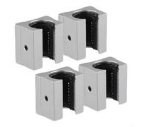 4 SBR16UU Linear Bearing Blocks for Smooth Motion on For 16mm Guide Rails, Perfect for CNC and Robotics