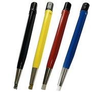4 SCRATCH BRUSH SET : Brass Steel Nylon Fiberglass Watch Repair Rust Clean Tool (40)