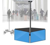 4-Screen Ceiling TV Mount for 32-75 inch Screens, 360° Rotating Commercial Bracket, Adjustable Height & Angle, Heavy-Duty TV Hanging Mount for Maximum Viewing Flexibility