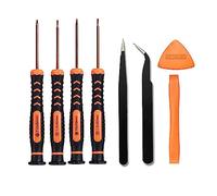 4 Screwdriver Tools, 2 Tweezers, 1 Double-Ended Pry Bar and 1 Opening Pick, Repair Tool Set, Screwdriver Set, Multi-Purpose Screwdriver, Safety Pry Tool