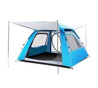4 Season 3-5 Person Lightweight Backpacking Tent Windproof Camping Tent Awning Family Tent Double Layer with Automatic Pop-Up Beach Tent for Outdoor Camping Family Beach Hunting Hiking Travel