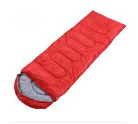 4 Season Sleeping Bag Lightweight & Waterproof, Warm Rectangular Sleeping Bag with Compression Sack for Adults Kids Teens, Cold Weather Camping, Hiking Backpacking Accessories (Red,700g)
