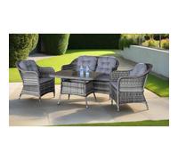 (4 Seat Lounge Dining Set) St Tropez Aluminium Garden Dining/Lounge Sets - 5 Designs!