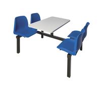 4 Seater Economy Canteen Unit (Double Entry), Blue
