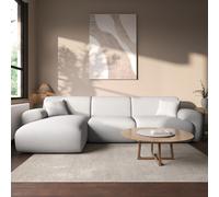 4 Seater L-Shape Chaise Corner Sofa in Cream Boucle - Mahalia