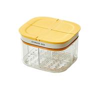 4-Section Airtight Meal Prep Container With Drainage Holes Leakproof Food Storage For Fruits Snacks Dishwasher Safe Leakproof Containers
