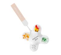 4 Section Clear Pills Case Leak Proof Design Portable Medicine Container for Tablets Medicines Clear Storage Box