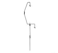 4-Section Light Stand 173cm Quick Assembly | Extends to 173cm, sturdy iron build, adjustable height, for versatile placement, ideal for night fishing