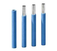 4-Section Yoga Stick 150cm Foam Padded Steel Core Shoulder Stretch | Detachable Threaded Connection Posture Correction Body Alignment Training Rod Pilates Bar Home Office Gym Studio