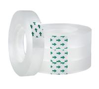 4 Sellotape Refills for Dispenser, Small Cellotape Rolls Mini Invisible Sticky Tape Clear Packing Tape Rolls Transparent Strips for Sealing Gifts Wrap Home Office School Christmas (12mm x 50m)