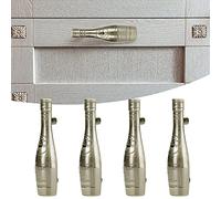 4 Set Antique Wine Bottle Shaped Handle, Zinc Alloy Cabinet Knob Cupboard Door Handle(Antique Bronze)