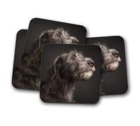 4 Set - Beautiful Irish Wolfhound Coaster - Dog Hound Puppy Ireland #12573