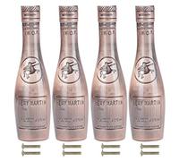 4 Set Bottle Door Handle Bottle-Shaped F-Type Retro Classic Zinc Alloy Gate Pull Push Bar Cabinet Cupboard Drawer Open Close Decoration Wine Shaped Closet Grip Knob(Antique Copper)
