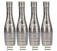 4 Set Bottle Door Handle Bottle-Shaped F-Type Retro Classic Zinc Alloy Gate Pull Push Bar Cabinet Cupboard Drawer Open Close Decoration Wine Shaped Closet Grip Knob(Antique Bronze)