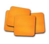 4 Set - Bright Tangerine Orange Coaster - Colourful Pretty Summer #14992