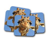 4 Set - Cute Giraffe Coaster - Safari Africa Animal Wild Zoo Nature #8956