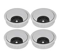 4 Set Desk Grommet, Computer Desk Cable Hole Cover Grommet Table Cord Wire Organizers PC Desk Cable Tidy Grommet Management Hole(4.5cm)