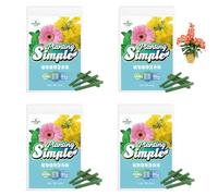 4 SET Fertilizer Spikes - Plant Fertilizers Sticks - Indoor Plant Food Spikess - Plants Growth Fertilizerss Nutrition Stickss For All Flowering And Foliage Houseplants