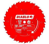 4 Set Freud D1024X Diablo 10" 24-Tooth ATB Ripping Saw Blade 5/8" Arbor Tico high-Density Carbide for Increased Performance and Maximum Cutting Life