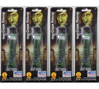 4-SET GREEN CREAM MAKEUP Rubies Witch Face Halloween Stage Washable MADE IN USA