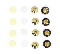 4 Set HiFi Ser Isolation Feet, Metal Dam Pads, Ser Stand for Amplifier CD DVD Player, Aluminum y Copper Base with Non Slip